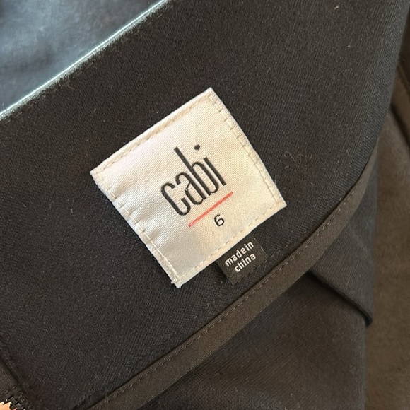 Cabi Miranda Skirt Womens 6 Black Straight Faux Leather Style #3754 - Picture 8 of 10